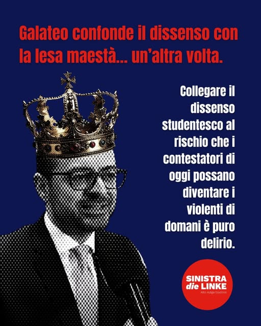 Galateo e la lesa maestà